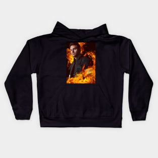 911 - Eddie Diaz - Flames Kids Hoodie